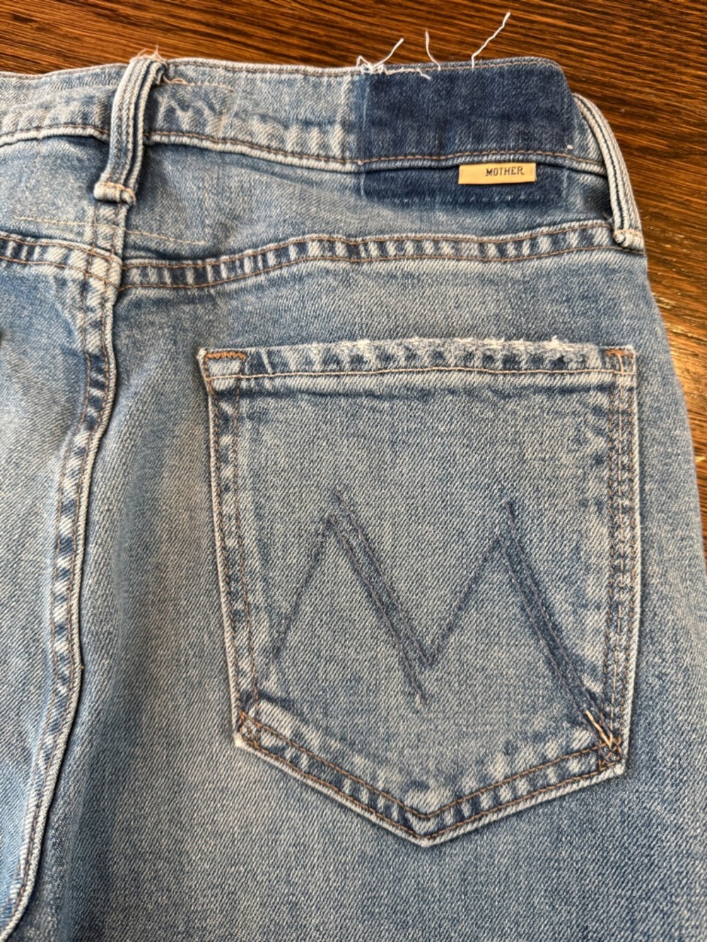 MOTHER jeans the tripper flood fray jeans ‘left in the dust’ 28 - Picture 6 of 11